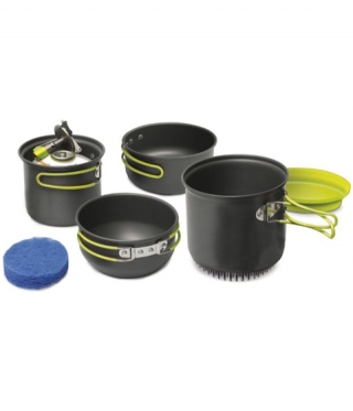 Alu Camping Geschirr-Set PINGUIN Double X