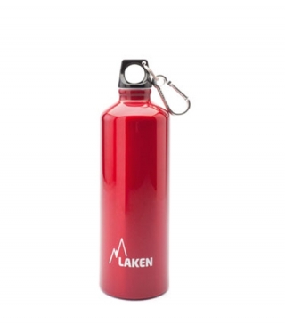 Alu Trinkflasche LAKEN Futura 1 L mit Karabiner