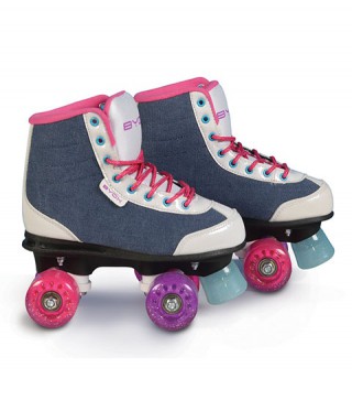 Kinder Rollschuhe Disco Roller DENIM 36-37